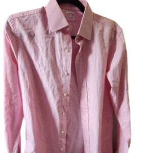 448. Brooks Brothers Makers Pink Dress Shirt